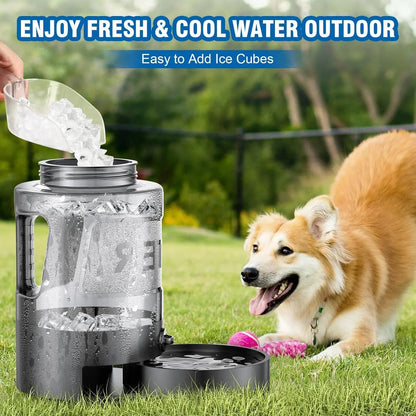 Dog Water Bowl Dispenser, 95Oz Portable Dog Travel Water Bottle ,Large Outdoor Pet Travel Cup for Dogs Camping Hiking Beach Hunting Puppy Essentials for on the Go Park Car Walking Accessories