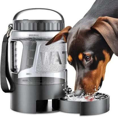 Dog Water Bowl Dispenser, 95Oz Portable Dog Travel Water Bottle ,Large Outdoor Pet Travel Cup for Dogs Camping Hiking Beach Hunting Puppy Essentials for on the Go Park Car Walking Accessories