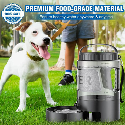 Dog Water Bowl Dispenser, 95Oz Portable Dog Travel Water Bottle ,Large Outdoor Pet Travel Cup for Dogs Camping Hiking Beach Hunting Puppy Essentials for on the Go Park Car Walking Accessories