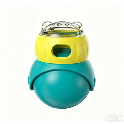 Cat & Small Dog Puzzle Food Dispensing Ball Slow Feeder Toy - Food Feeders for Boredom Relief, Interactive Treat Dispensing, Slow Eating & Enrichment