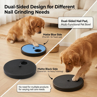 No More Nail Clippers|2-In-1 Dog Scratch Board & Puzzle Toy with Treat Dispenser. Alternative to Nail Clippers. Interactive Dog Puzzle Toy & Slow Feeder Bowl for Bored Dogs.