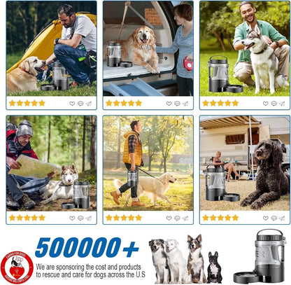 Dog Water Bowl Dispenser, 95Oz Portable Dog Travel Water Bottle ,Large Outdoor Pet Travel Cup for Dogs Camping Hiking Beach Hunting Puppy Essentials for on the Go Park Car Walking Accessories